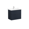 Модуль Root Classic 80 см с классической раковиной, матовый темно-синий