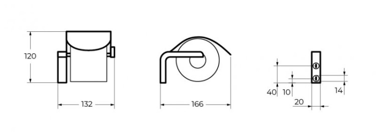 Держатель туалетной бумаги Cezares CZR-F-8935