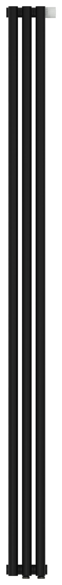 Отопительный радиатор Сунержа Эстет-0 EU50 правый 1800х135 3 секции Матовый чёрный