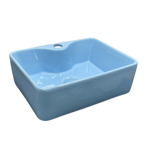 COMFORTY. Раковина детская COMFORTY 7291B (голубая), с донным клапаном