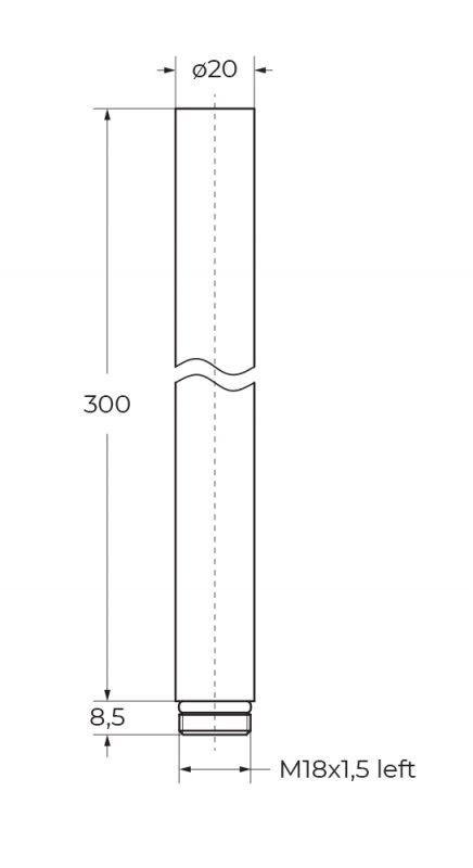 Душевая стойка с термостатическим смесителем для душа Cezares ECO-CD-T-01