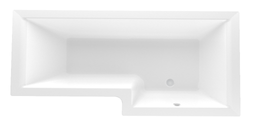 Ванна акриловая асимметричная 1Marka LINEA 165*85 R