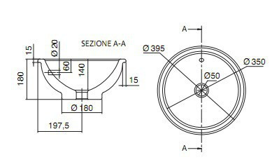 Раковина Scarabeo Lavabi D Arredo 8021
