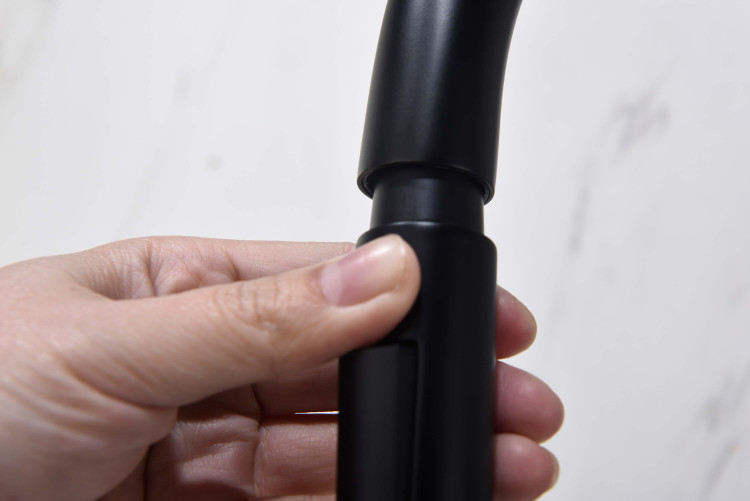 Смеситель для кухни с вытяжным изливом 2 jet Aquatek, матовый черный AQ1384MB ЕВРОПА