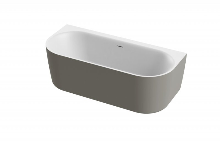 Акриловая ванна Cezares METAURO-INT-Wall-180-80-60-B-W-MATT