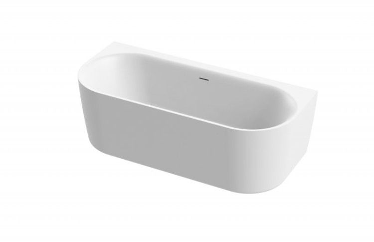 Акриловая ванна Cezares METAURO-INT-Wall-180-80-60-B-W-MATT