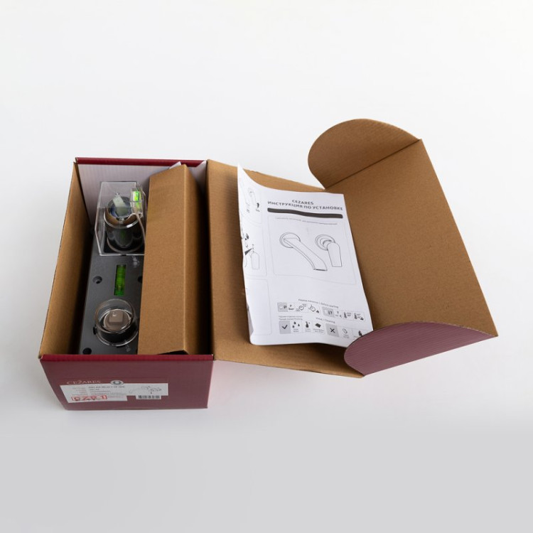 Смеситель для раковины встраиваемый с внутренней частью, без донного клапан Cezares RELAX-BLI2-1-NOP-W0