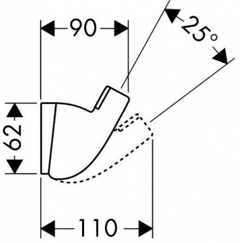 Держатель ручного душа Hansgrohe Porter А 27520000