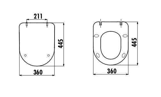 CREAVIT Крышка дуропласт с микролифтом