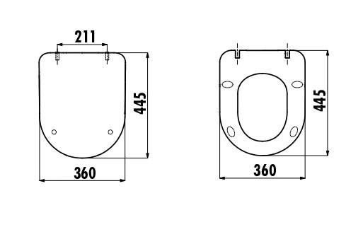 CREAVIT Крышка дуропласт с микролифтом