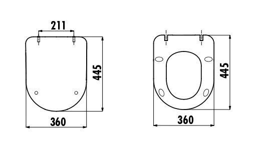 CREAVIT Крышка дуропласт с микролифтом