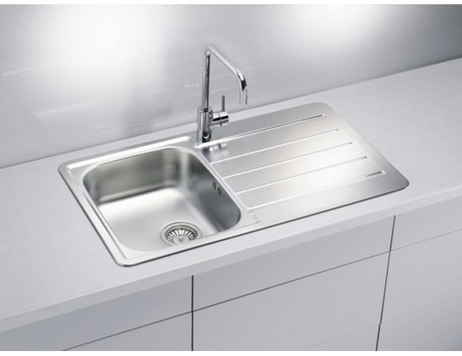 Мойка LINE 20 NAT-90 860X500 в компл. с сифоном 1130551,