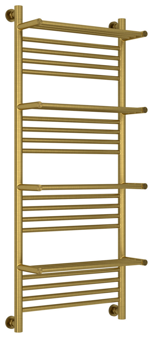 Полотенцесушитель водяной Сунержа Богема 4 полки+ 1200х500 Состаренная латунь