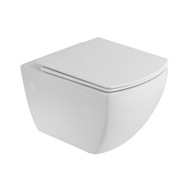 Жесткая крышка-сиденье из дюропласта, быстросъёмная, с механизмом Soft Close BelBagno BB5046SC