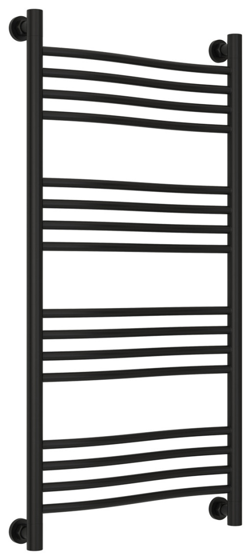 Полотенцесушитель водяной Сунержа Флюид+ 1000х500 Матовый чёрный