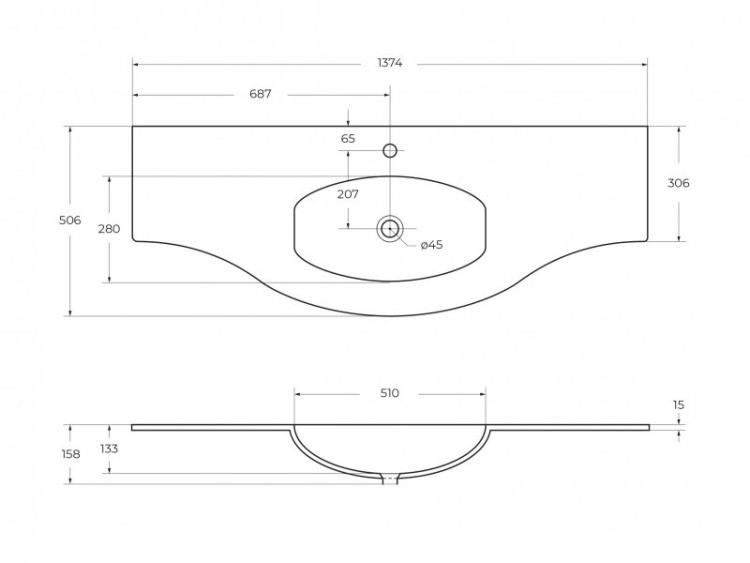 Шкаф подвесной с одной распашной дверцей, левосторонний 34x41x65 Cezares 55176
