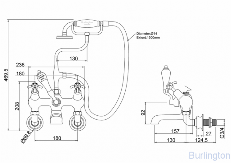 Смеситель для ванны