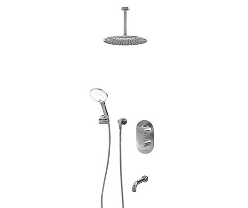 WasserKRAFT A174868 Thermo Встраиваемый комплект для ванны с верхней душевой насадкой, лейкой и изливом