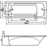 Акриловая ванна Roca Line 170x70