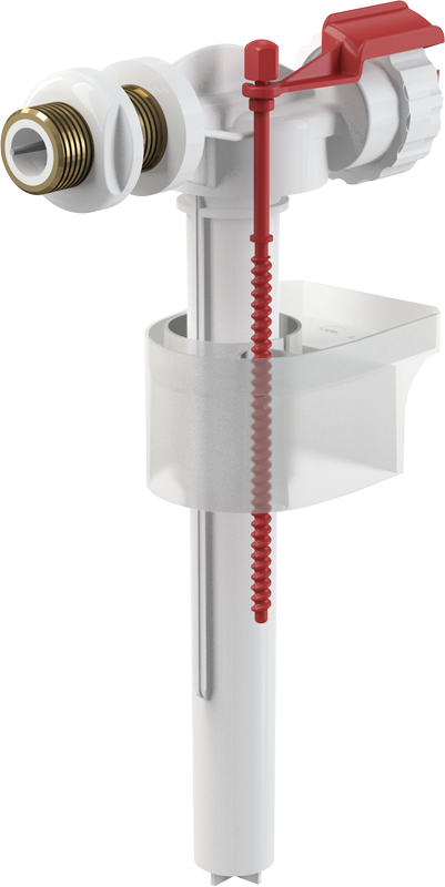 Впускной механизм с боковой подводкой и металлической резьбой для керамических бачков Alcadrain A16-1/2&quot;