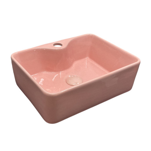 COMFORTY. Раковина детская COMFORTY 7291P (розовая), с донным клапаном