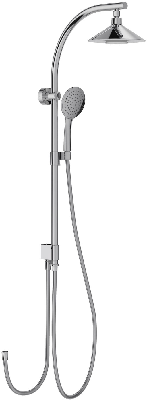 Душевая колонна с большим верхним душем Moxie 200 мм + беспроводной динамик Jacob Delafon MOXIE E8079-CP