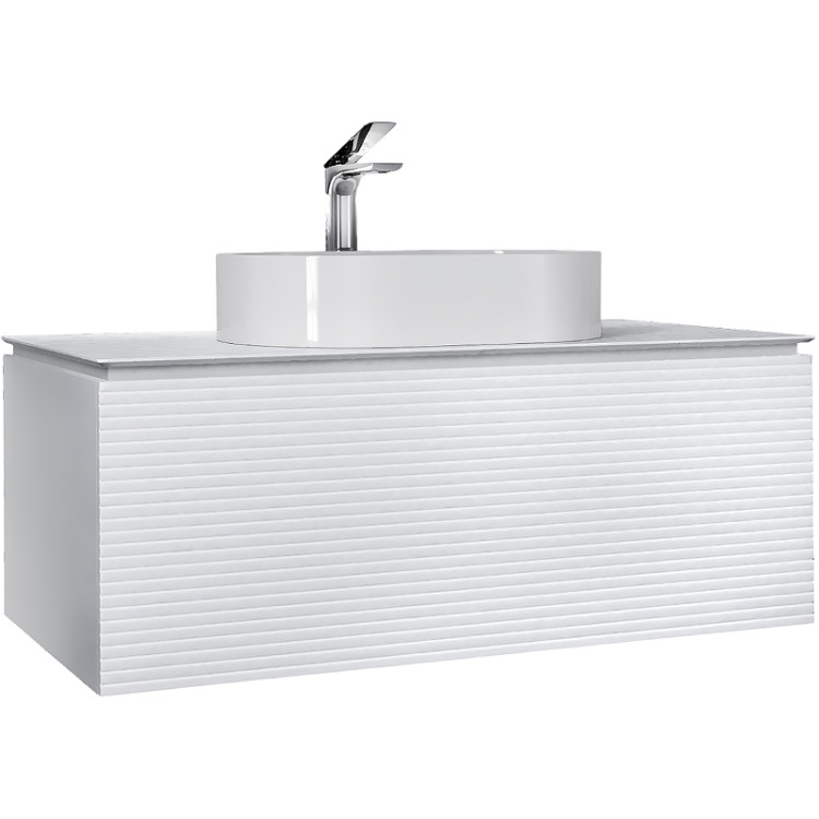 Тумба Stone 120 подвесная Белая