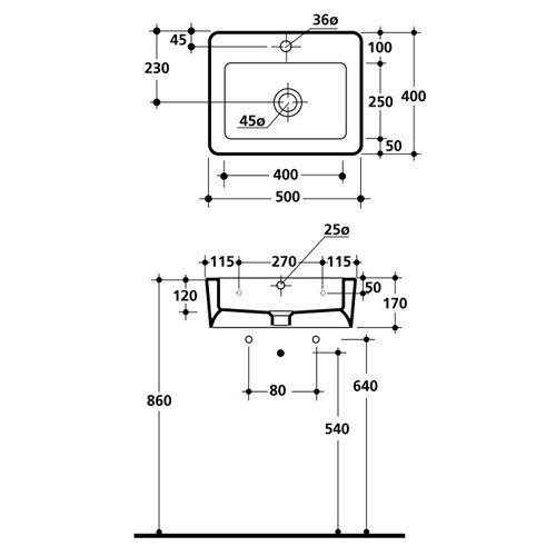Раковина Kerasan Ego 3241