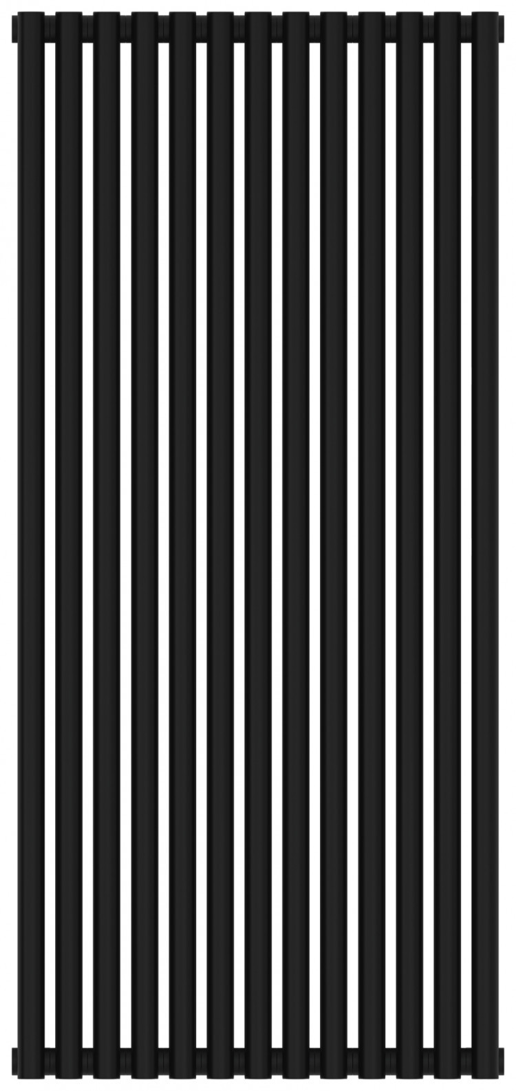 Отопительный радиатор Сунержа Эстет-00 1200х585 13 секций Матовый чёрный
