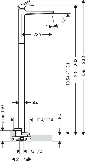 Смеситель для раковины Hansgrohe Metropol 74530000