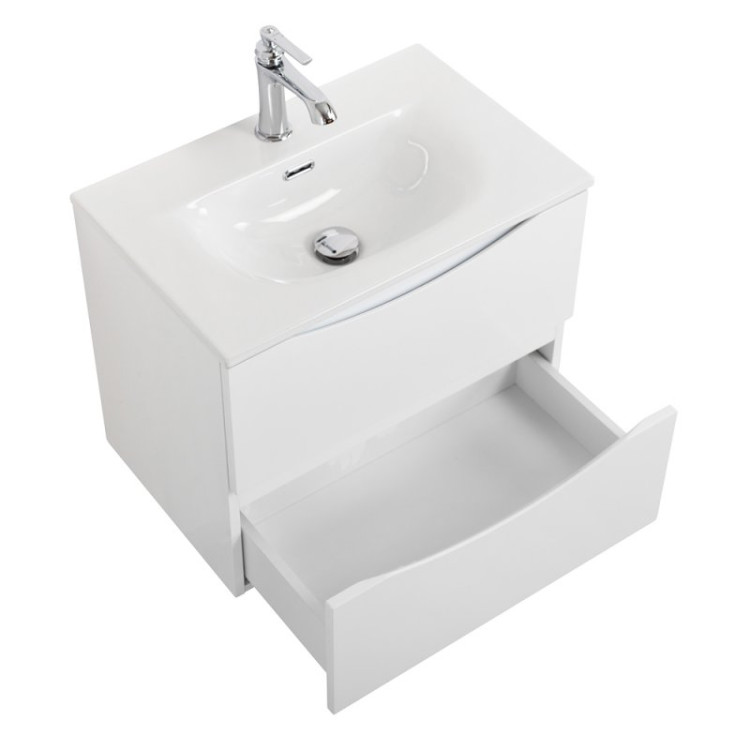 База под раковину подвесная с двумя выкатными ящиками BelBagno MARINO-CER-MINI-500-2C-SO-BL-P