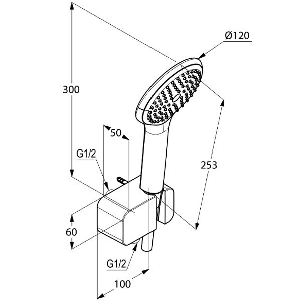 Душевой гарнитур Kludi Freshline  6787005-00