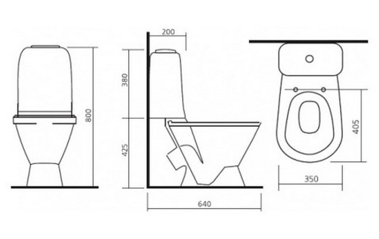 Унитаз-компакт Sanita Самарский комфорт SMRSACC01070711