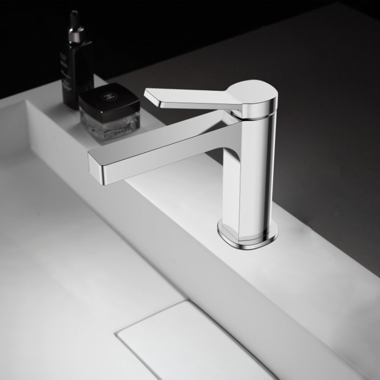 Смеситель для раковины без донного клапана Cezares ALBANO-LVM-CRM-W0