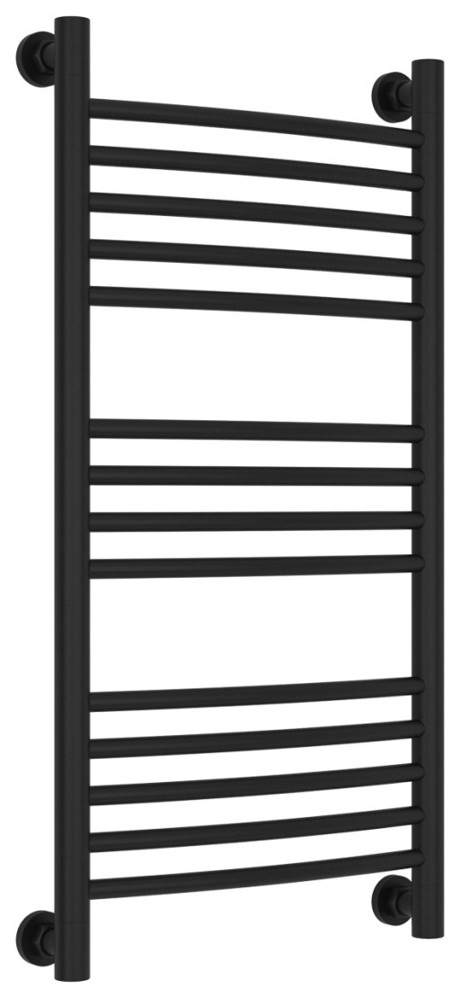 Полотенцесушитель водяной Сунержа Богема+ выгнутая 800х400 Матовый чёрный