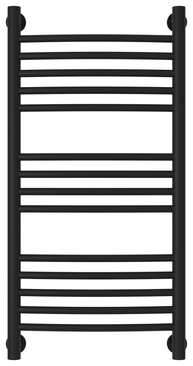 Полотенцесушитель водяной Сунержа Богема+ выгнутая 800х400 Матовый чёрный