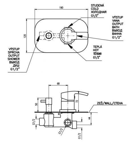 Смеситель Rav Slezak Rio R186
