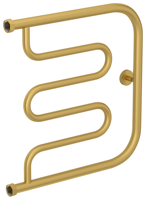 Полотенцесушитель водяной Сунержа Лира 500х500 Матовое золото