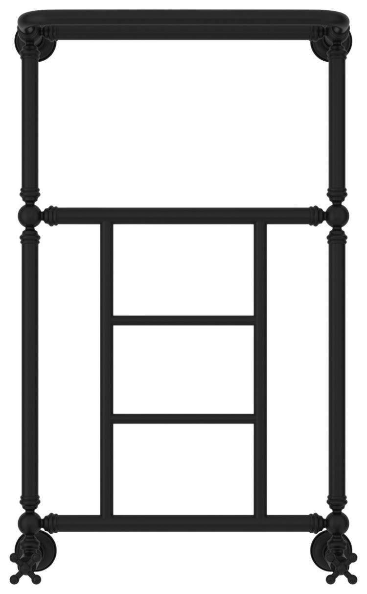 Полотенцесушитель водяной Сунержа Ренессанс 1452 860x500 Матовый чёрный