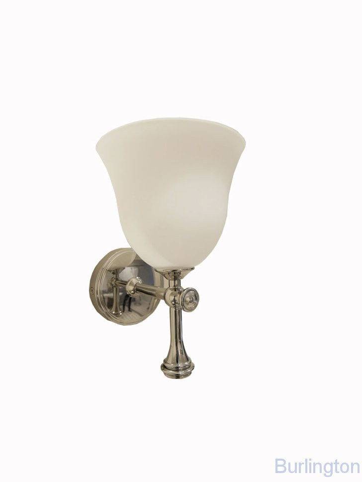 Светильник с плафоном из матового стекла [1617/BL55 CHR]