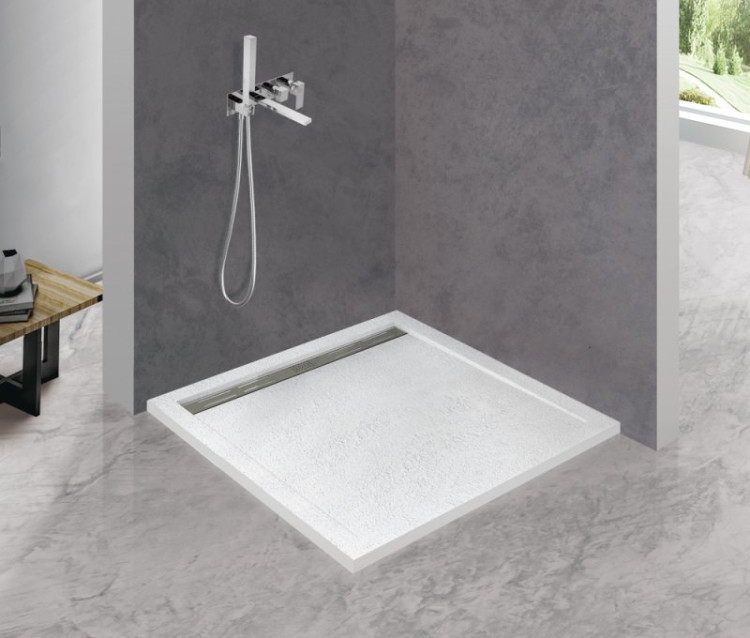 Экран алюминиевый (белый) для поддона из искусственного мрамора Cezares TRAY-AS-A-90-100-SCR