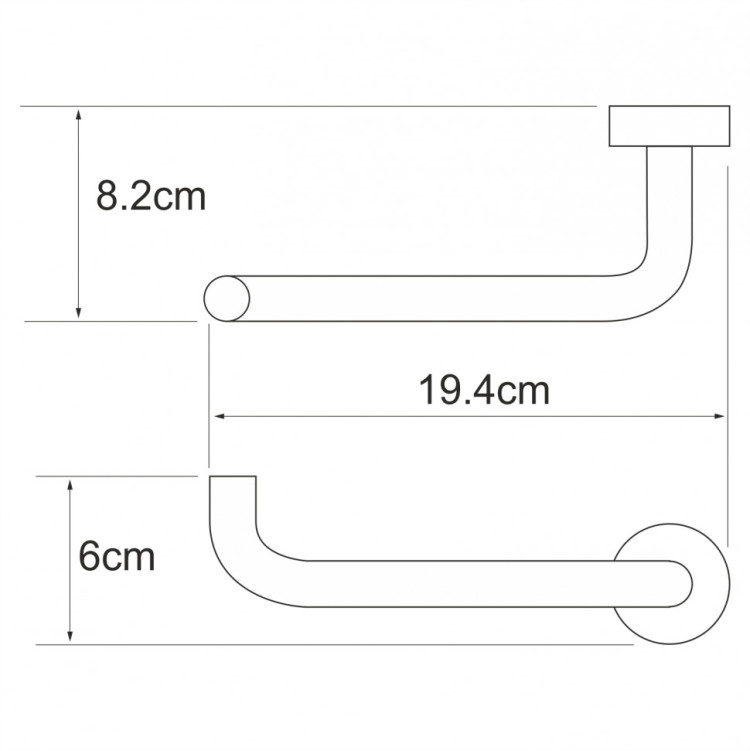 WasserKRAFT Donau K-9496 Держатель туалетной бумаги