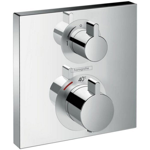 Смеситель для душа Hansgrohe Ecostat Square 15714000 с термостатом