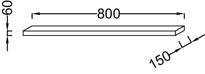 Полочка 80 см Jacob Delafon PARALLEL EB501-E10