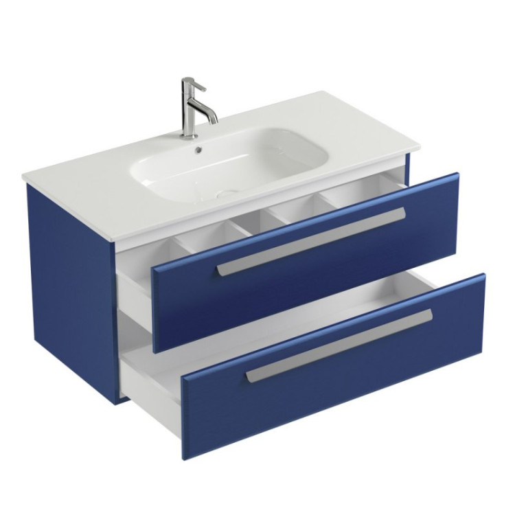 База под раковину подвесная с двумя выкатными ящиками, 570x450x500 Cezares ECO-CER-600-2C-SO-BO