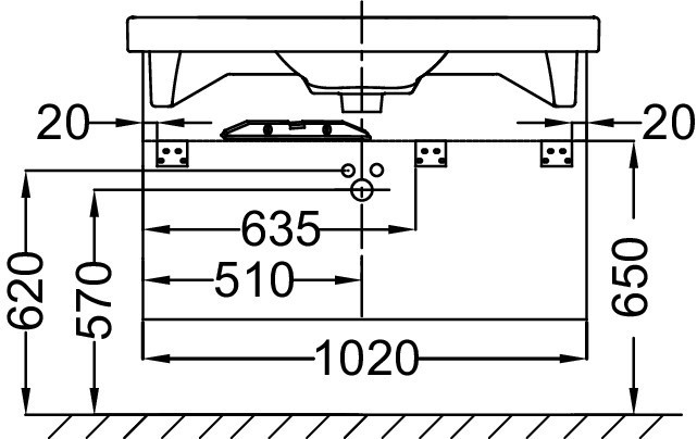 Mебель для раковины-столешницы Jacob Delafon ODEON UP EB891RU-J5