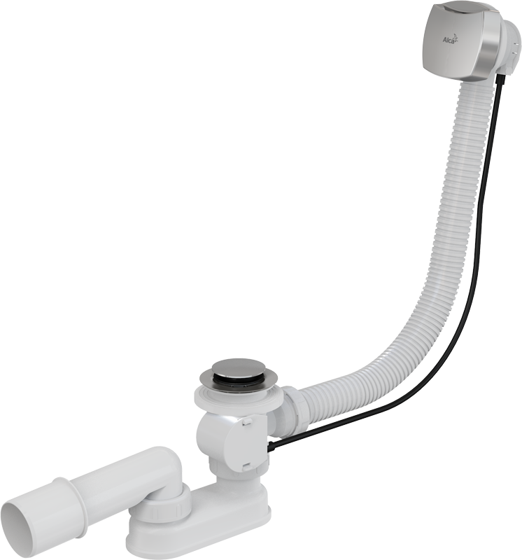 Сифон для ванны автомат комплект, хром Alcadrain A51CR
