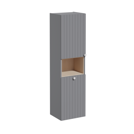 Пенал Root Groove 40 см, левосторонний, матовый серый