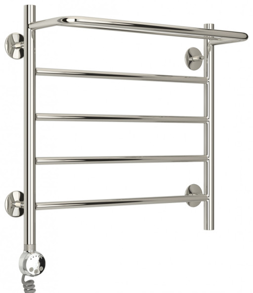 Полотенцесушитель электрический Стилье Формат 20 ТЛ 500х500 (Полка + 4) П16 Без покрытия