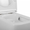 Унитаз подвесной безободковый со смывом TORNADO с сиденьем дюропласт soft close Cezares BB076CH-TOR/SC